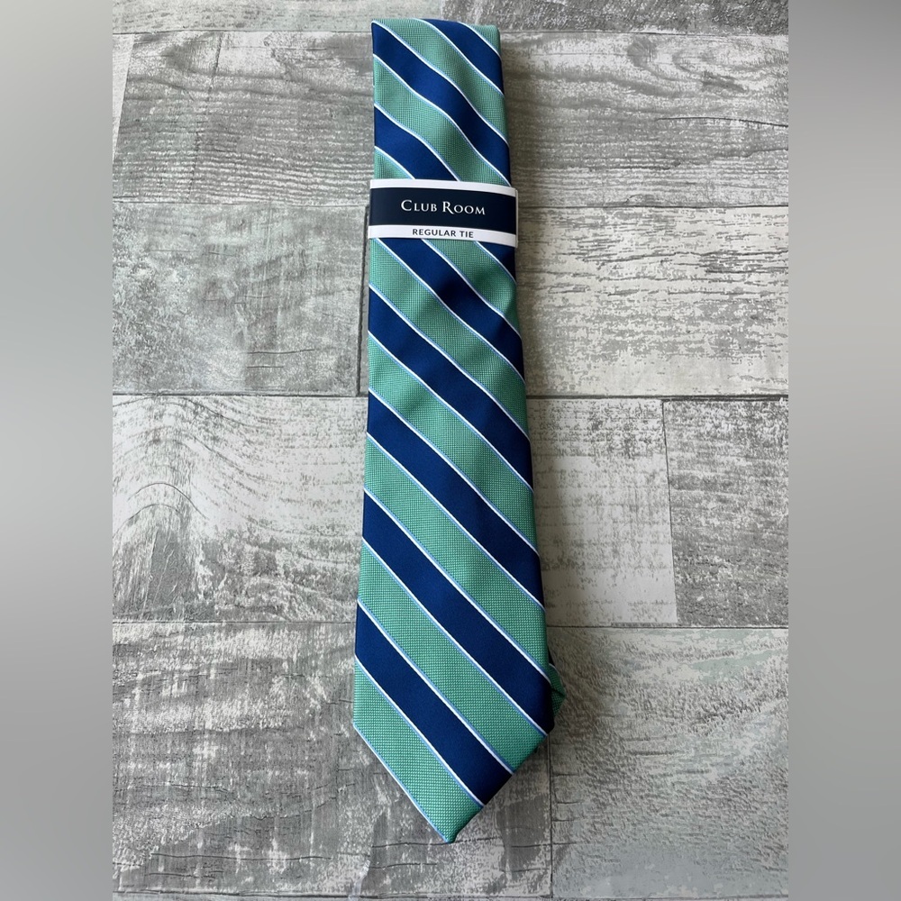 NWT Club Room Brook Stripe Tie